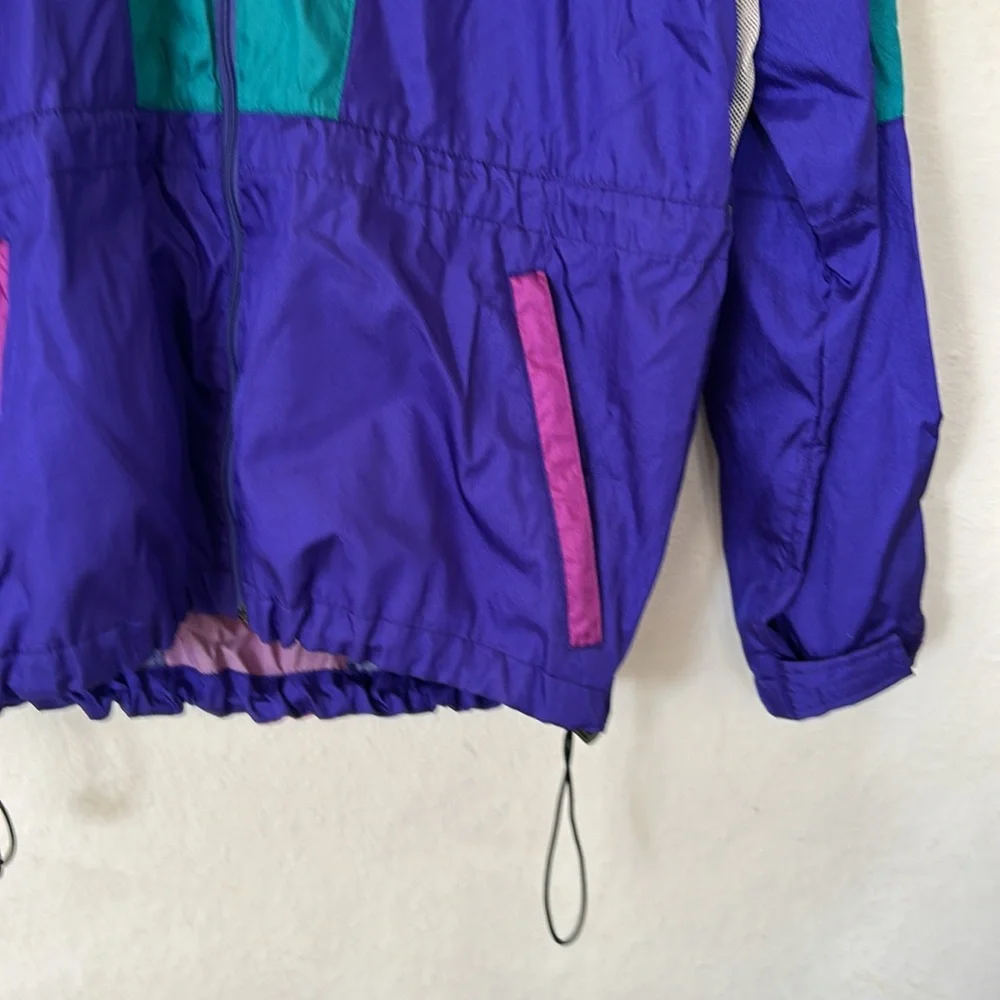 The North Face Vintage Color Block Shell Jacket Becomes Fanny Pack Sz L